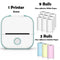 T02 Portable Mini Printer Thermal Pocket Printer Self-Adhesive Stickers Use for Diy,Journal Impresora Termica Portatil