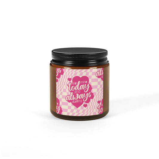 Candle - 'Be Mine Today and Always' | Romantic Amber Jar