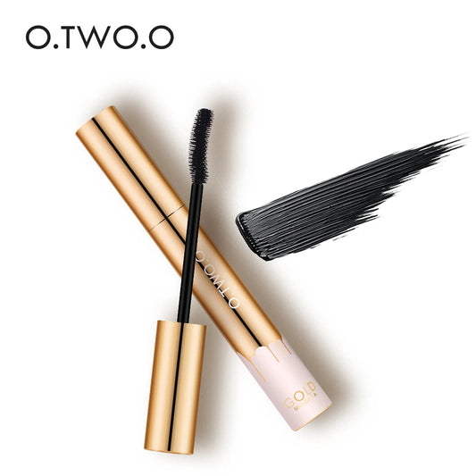 3D Mascara Lengthening Black Lash Eyelash Extension Eye Lashes Brush Beauty Makeup Long-Wearing Gold Color Mascara